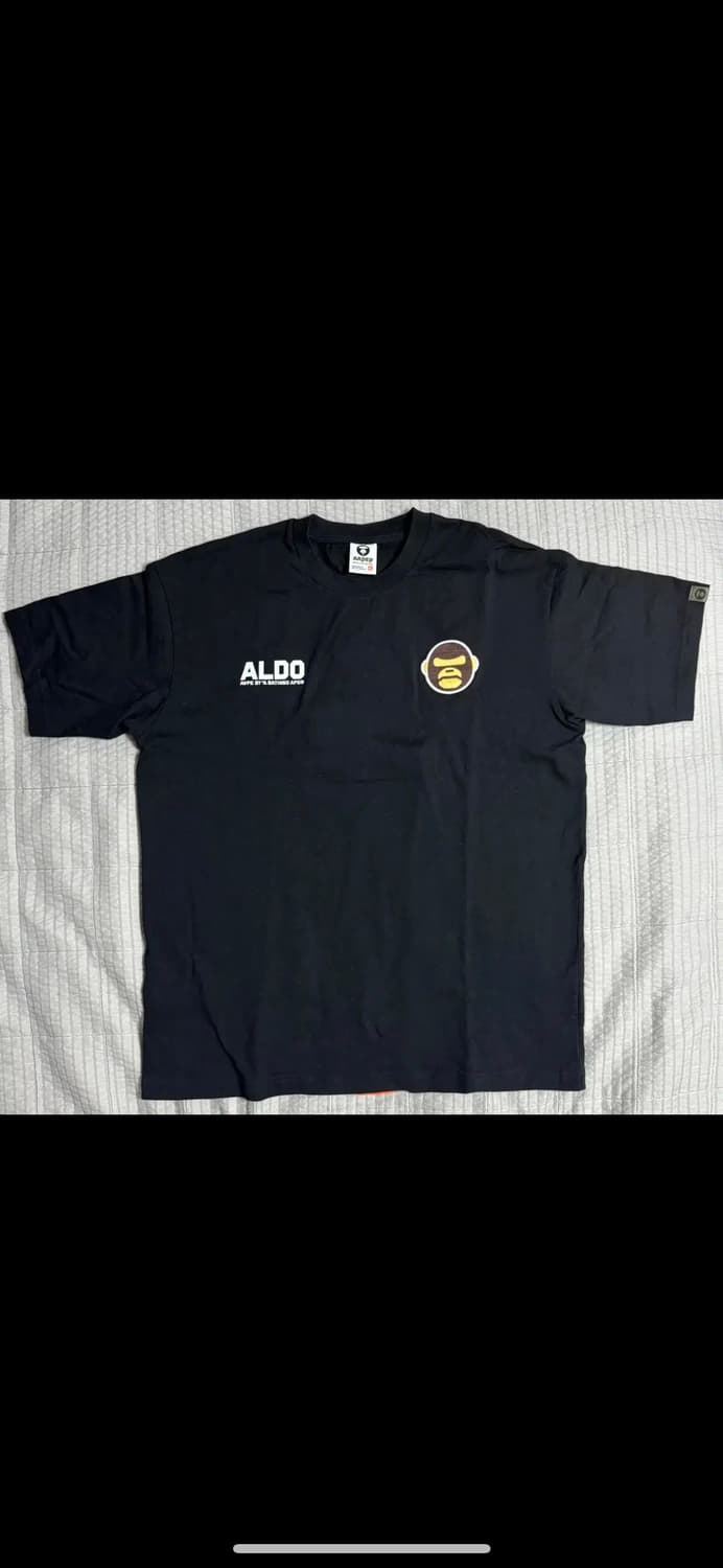 [에이프 / AAPE] AAPER UNVS ALDO 티셔츠 블랙 베이프 상품이미지1