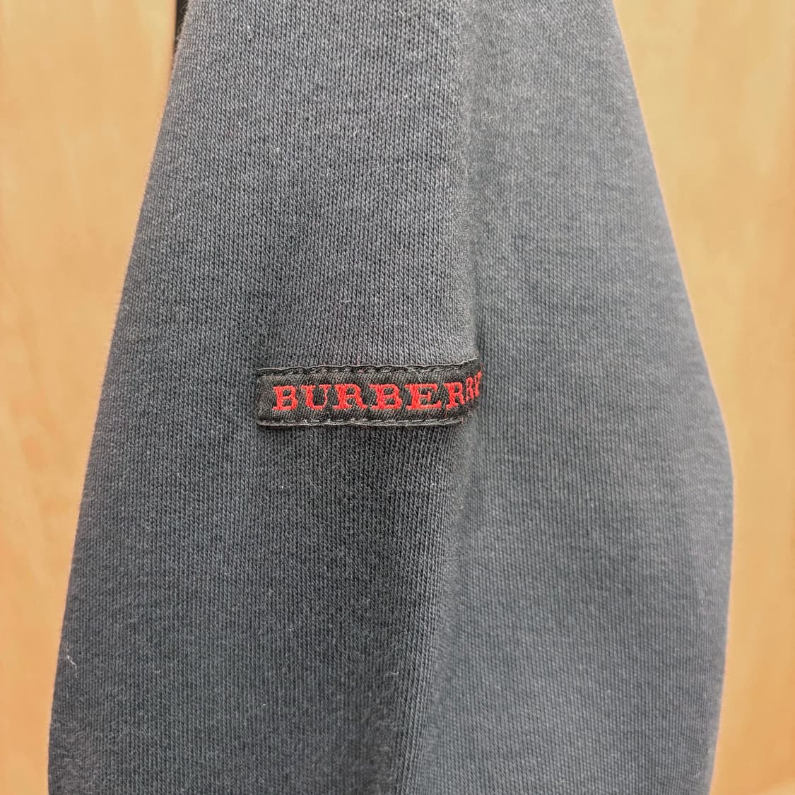 버버리 골프 코튼 긴팔 맨투맨 사이드 와펜 레글런 디테일 네이비 상품이미지6