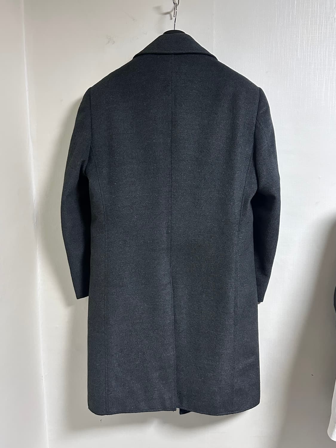 조르지오 아르마니 캐시미어 100% 싱글 코트 르 꼴레지오니 48/차콜  상품이미지4