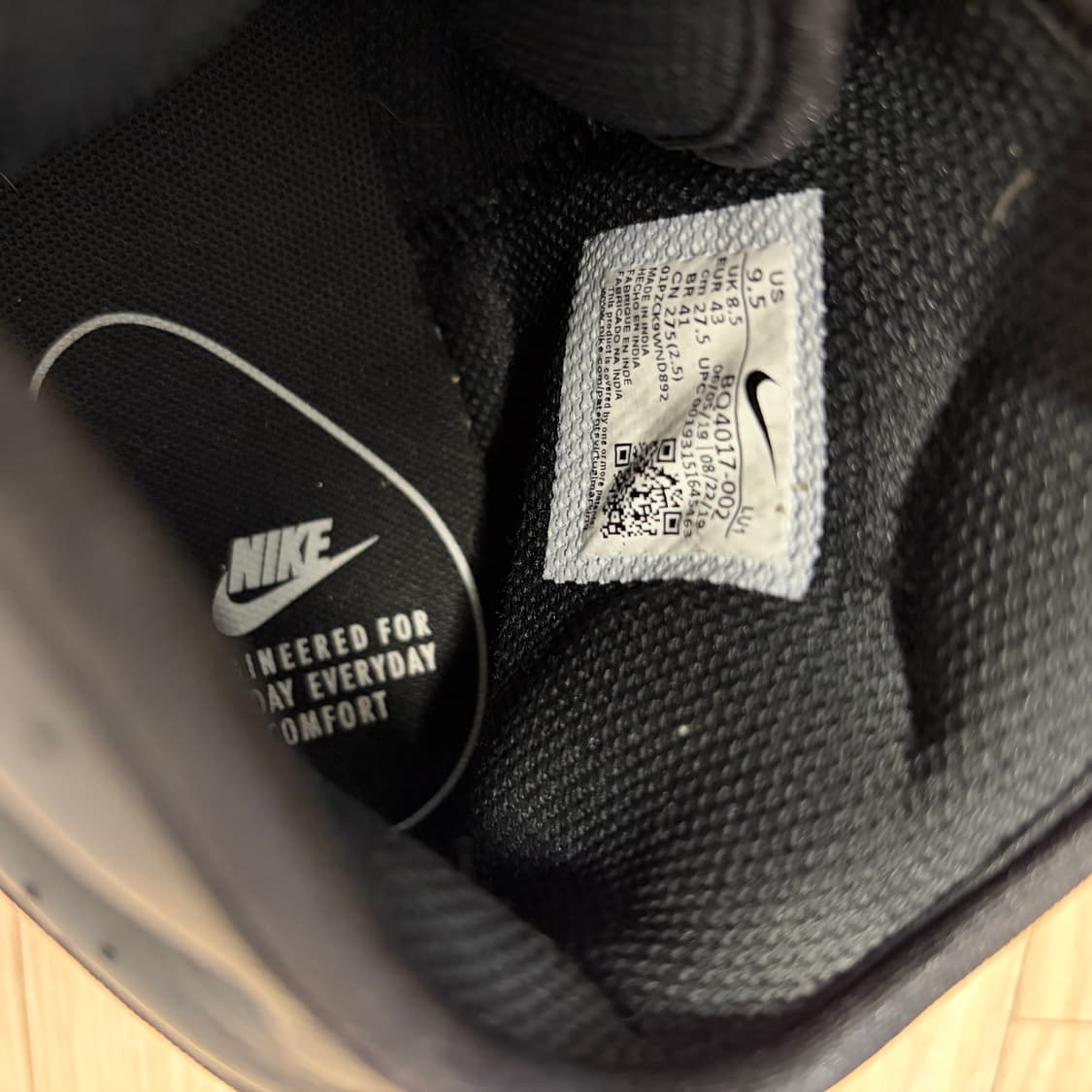 나이키 에어맥스 엑시스 미드 블랙(275) 상품이미지5