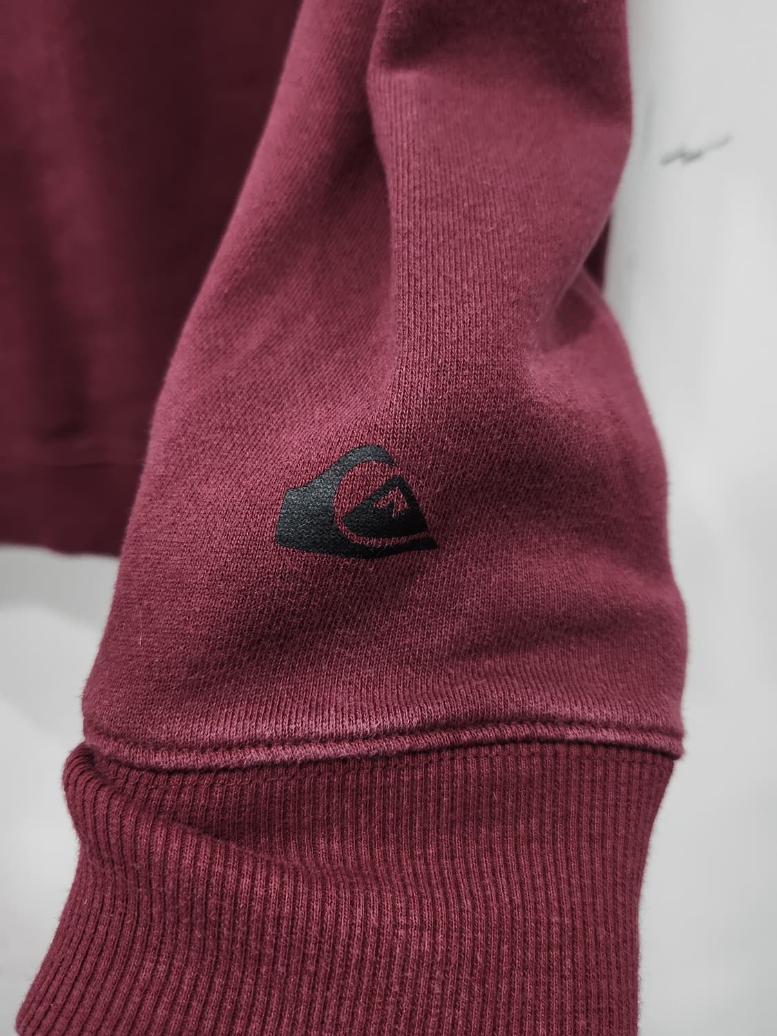 퀵실버 맨투맨 버건디 남녀공용 100사이즈 상품이미지4