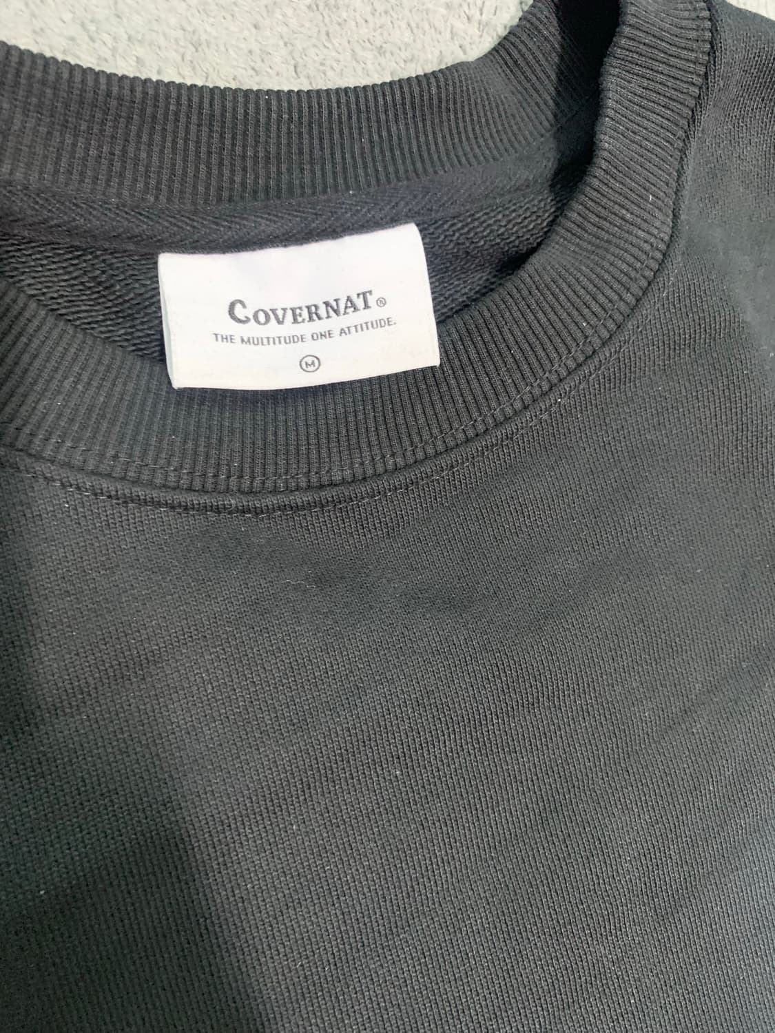 커버낫 맨투맨 블랙 M 상품이미지3