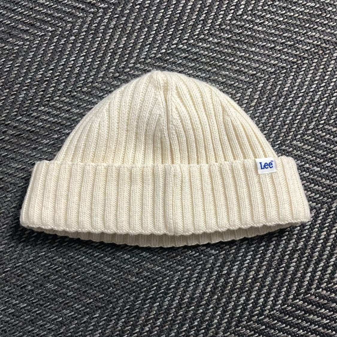 Lee 자수 로고 크림 니트 비니o 4682 상품이미지3