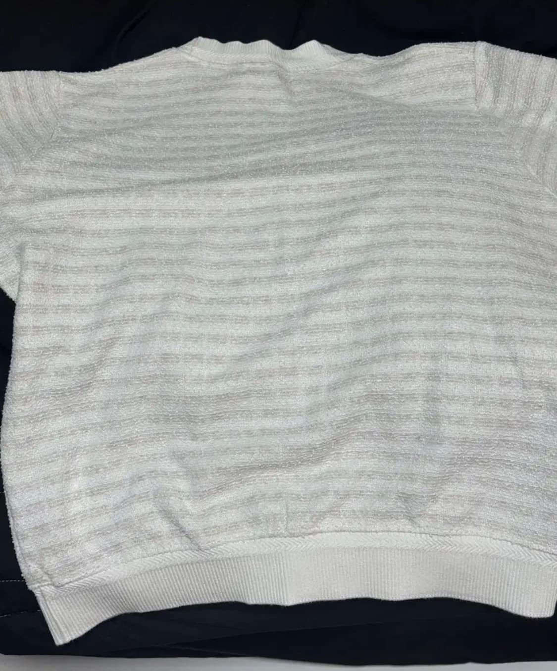 볼란테 차드말론 2사이즈 화이트 트위드 반팔 상품이미지1