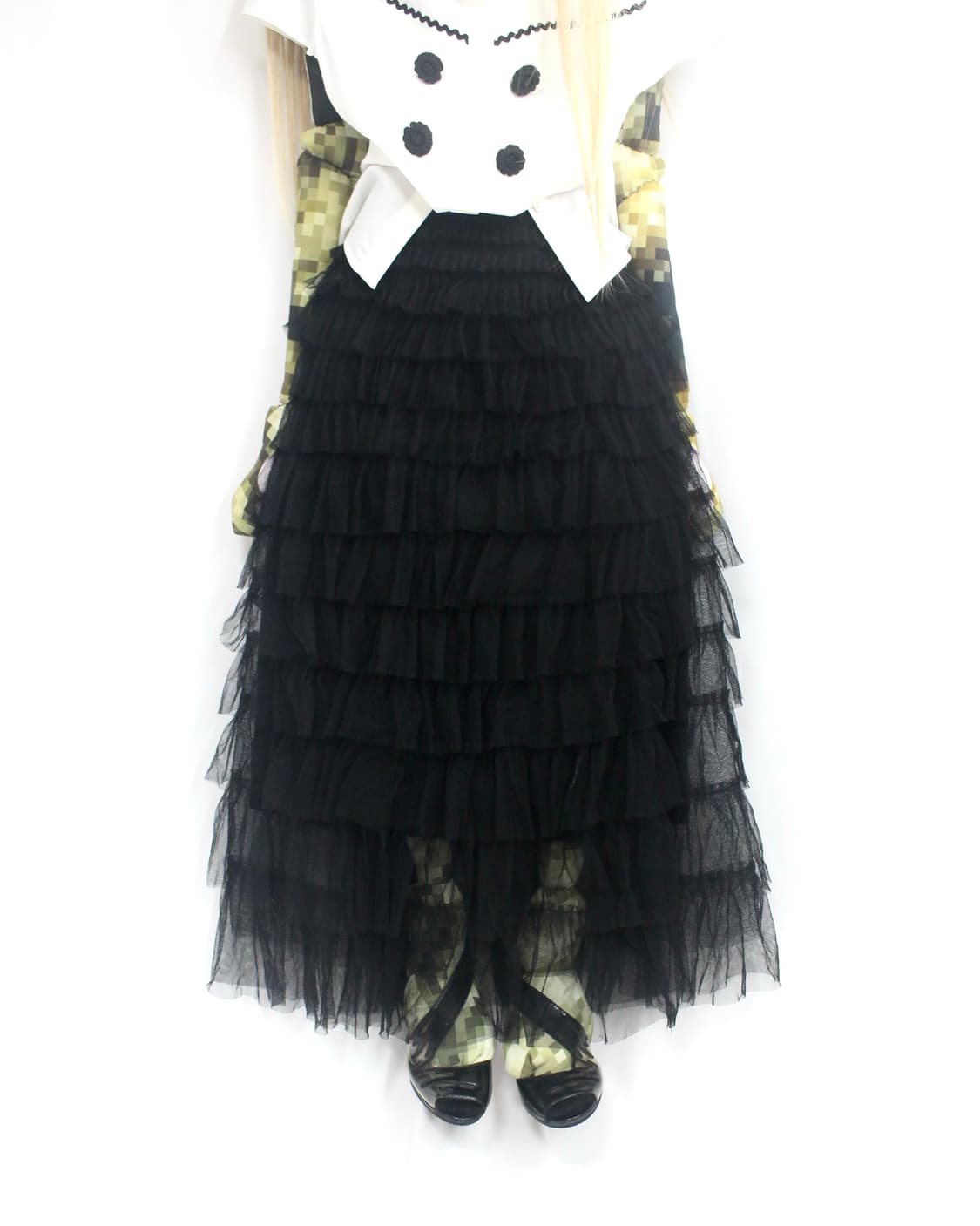 Layered can-can sha long skirt (JPN) 상품이미지4