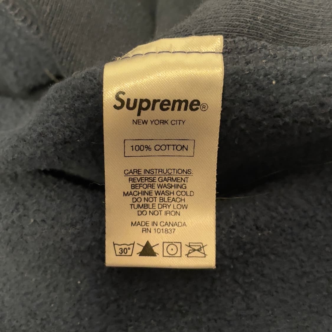 슈프림 S로고 네이비 스웻셔츠   상품이미지7