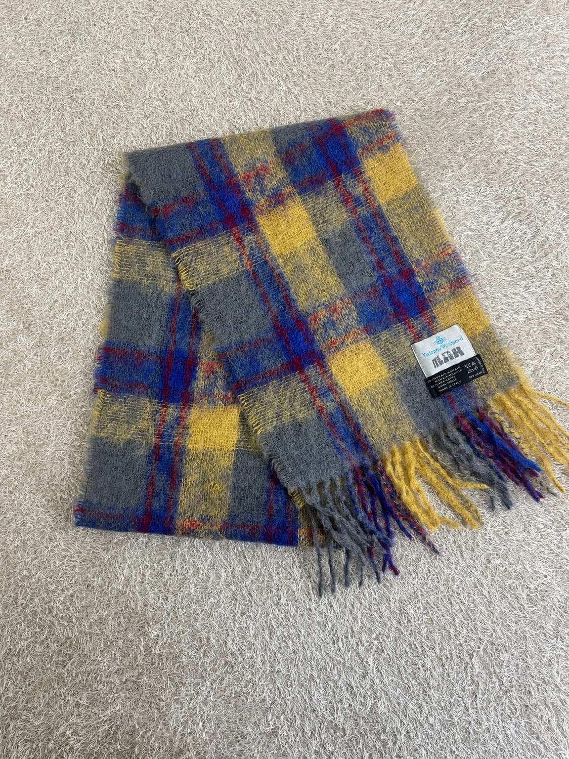 비비안웨스트우드 체크패턴 유카리깔 머플러 상품이미지2