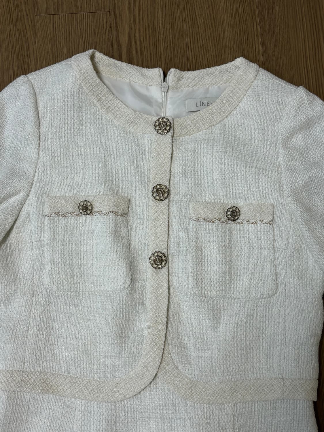 라인 트위드원피스 55사이즈 상품이미지3