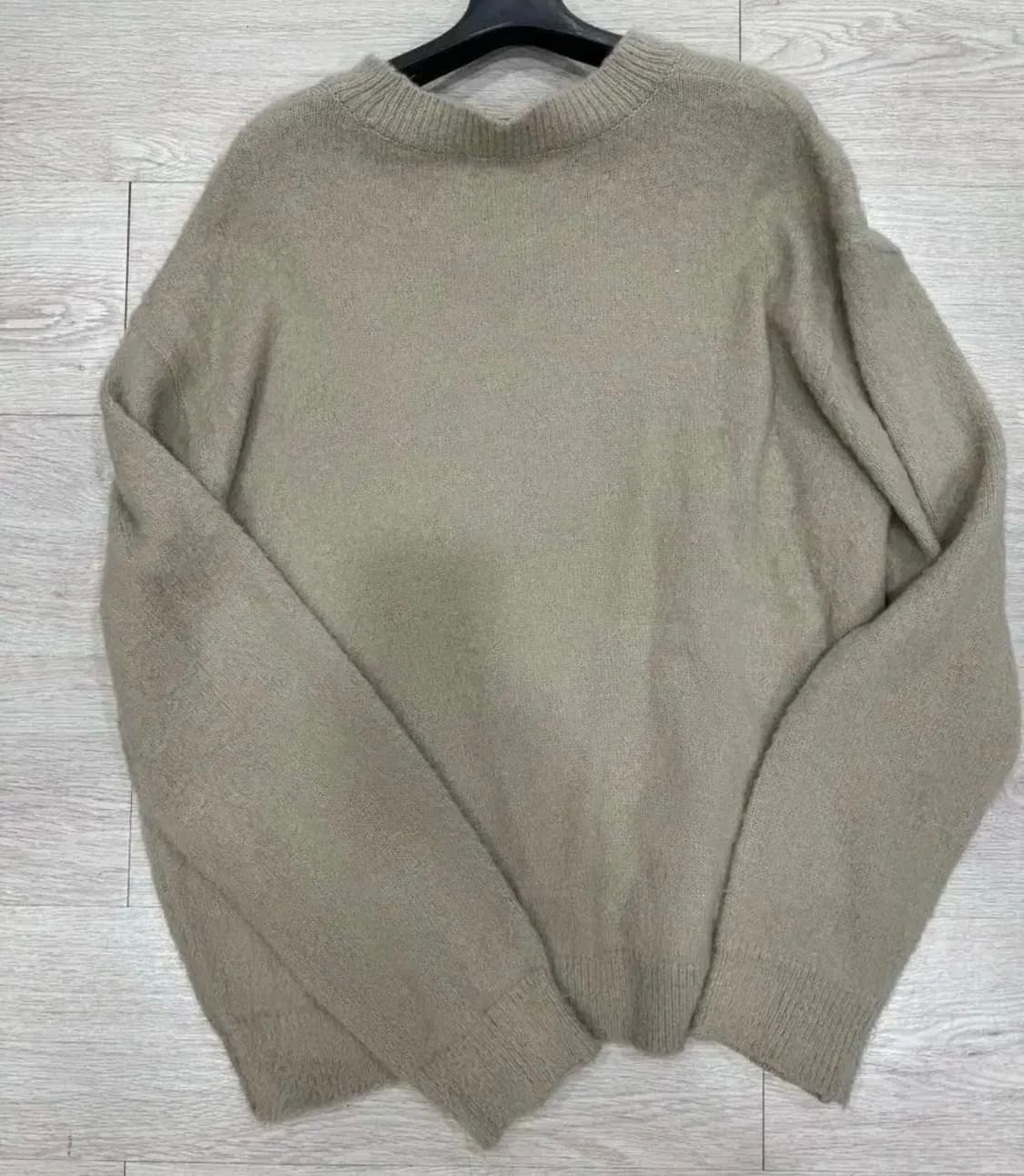 밀로 텍스트 아카이브 니트 [오트밀] L사이즈 상품이미지2