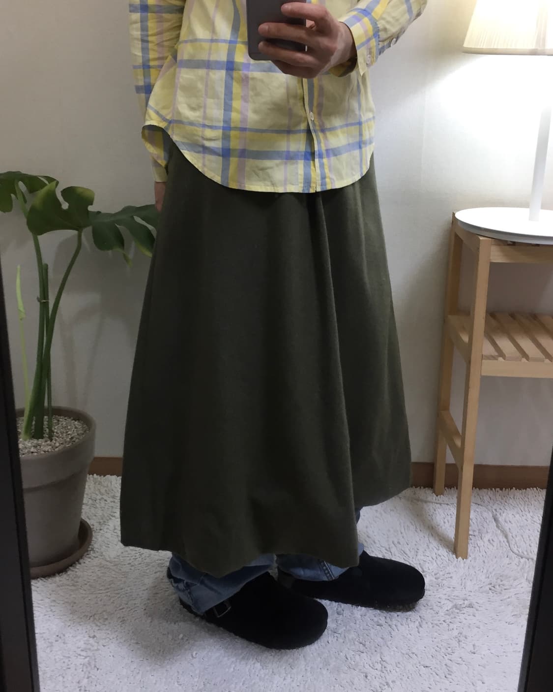 midori button detail skirt 상품이미지2