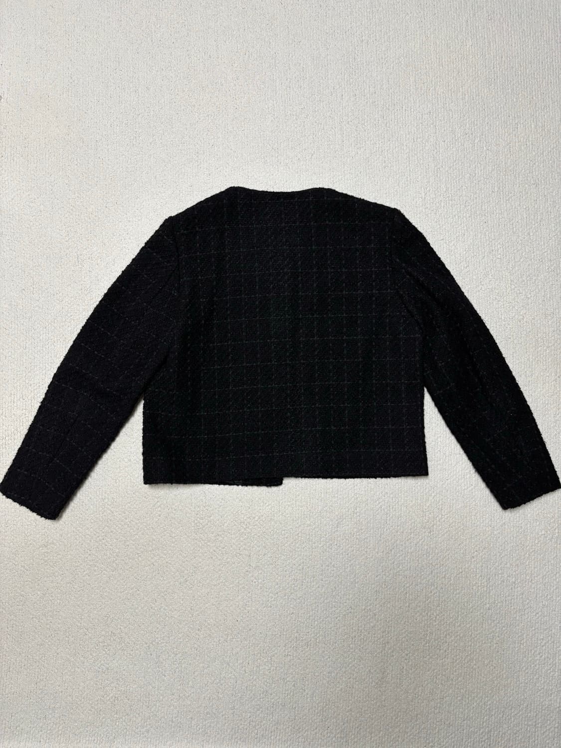 ZARA 자라 블랙 트위드 자켓 M 상품이미지3