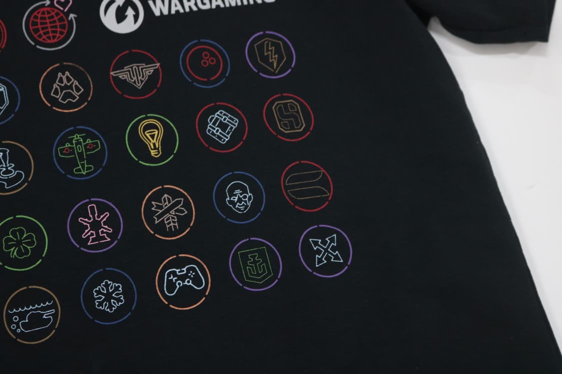 WARGAMING 워게이밍 멀티 아이콘 그래픽 블랙 반팔 티셔츠 상품이미지6