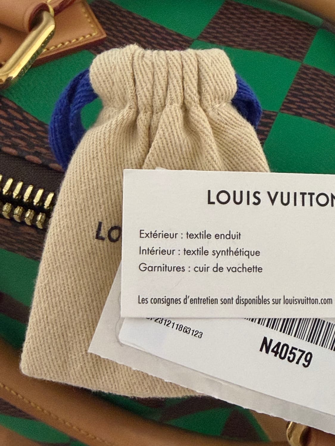 루이비통 스피디 반둘리에 40 다미에 팝 그린 상품이미지6