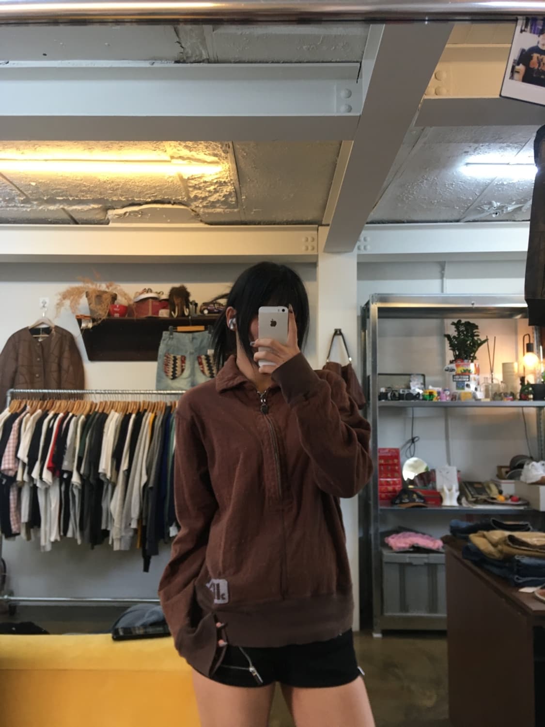 디젤 리버서블 요크 퍼플 브라운 스트라이프 카라넥 롱 슬리브 상품이미지2