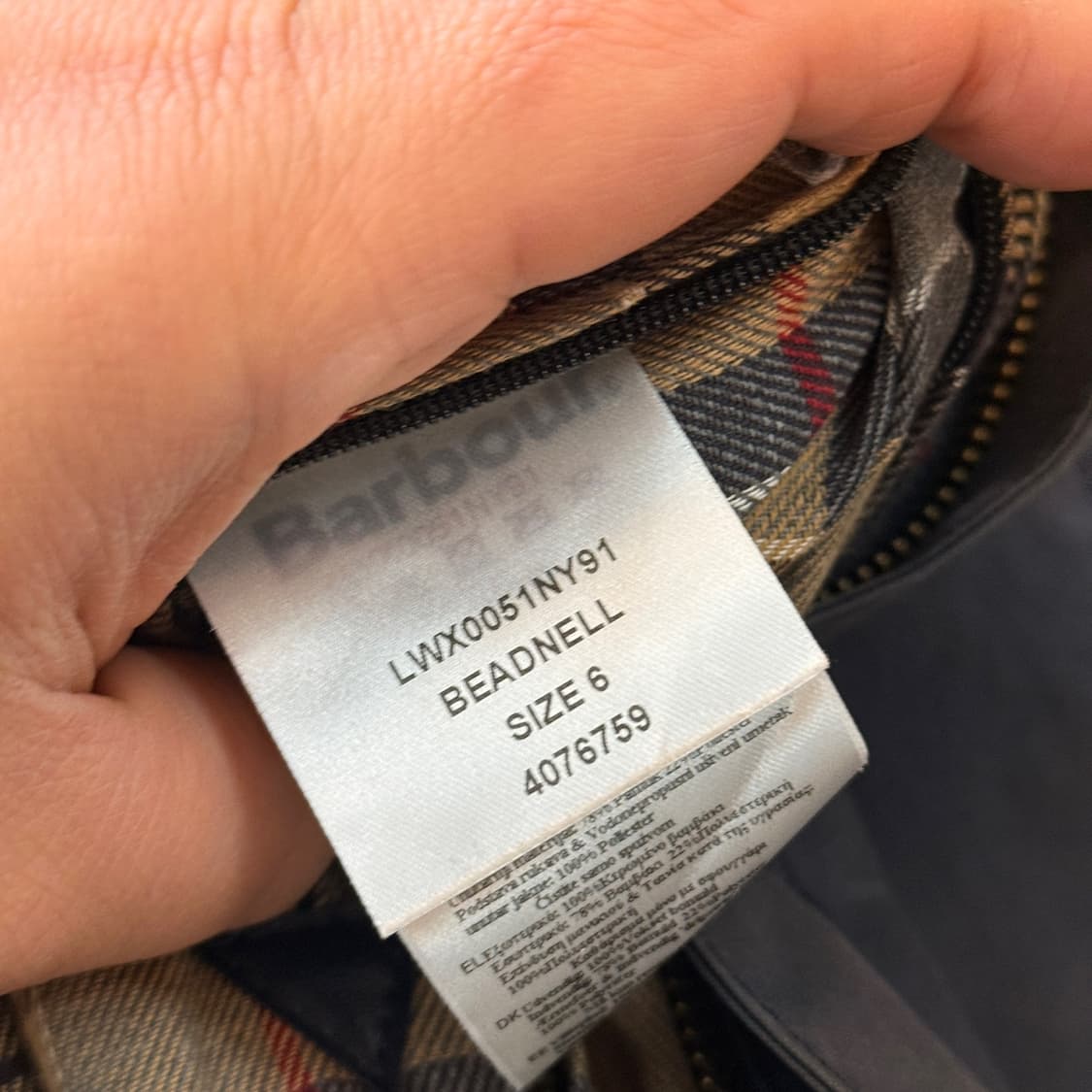 바버 비데일 왁스드 자켓 6 SIZE 44 55 상품이미지9