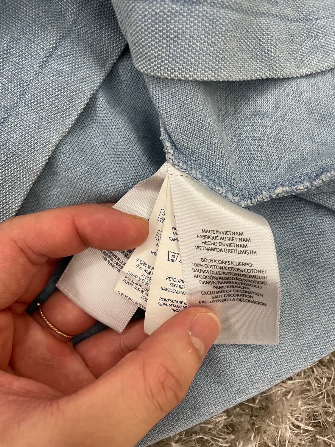 정품 폴로 워싱 카라티  상품이미지5