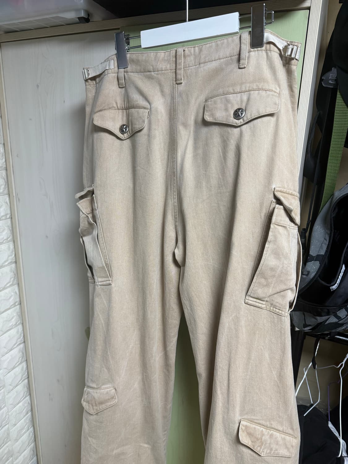 아오이로 히카리 스냅 M65 집 팬츠 카멜 2사이즈 상품이미지4