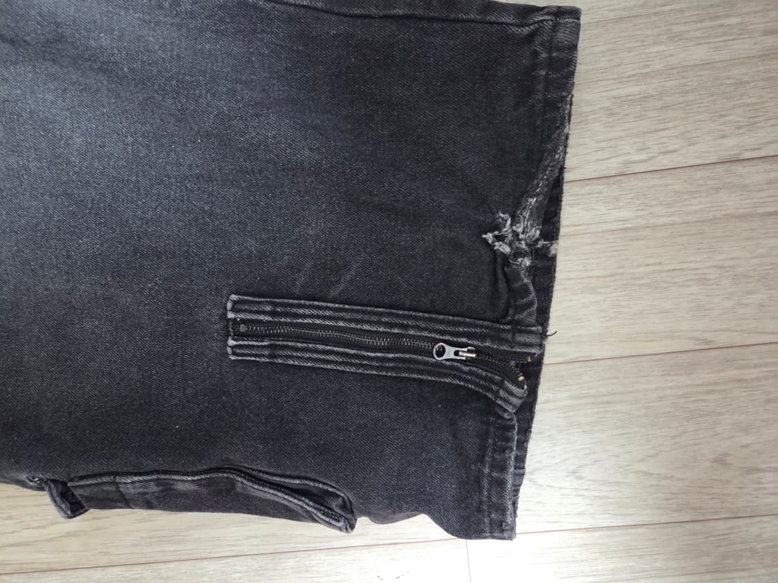 DNSR 슬레시 카고 데님 팬츠 상품이미지4