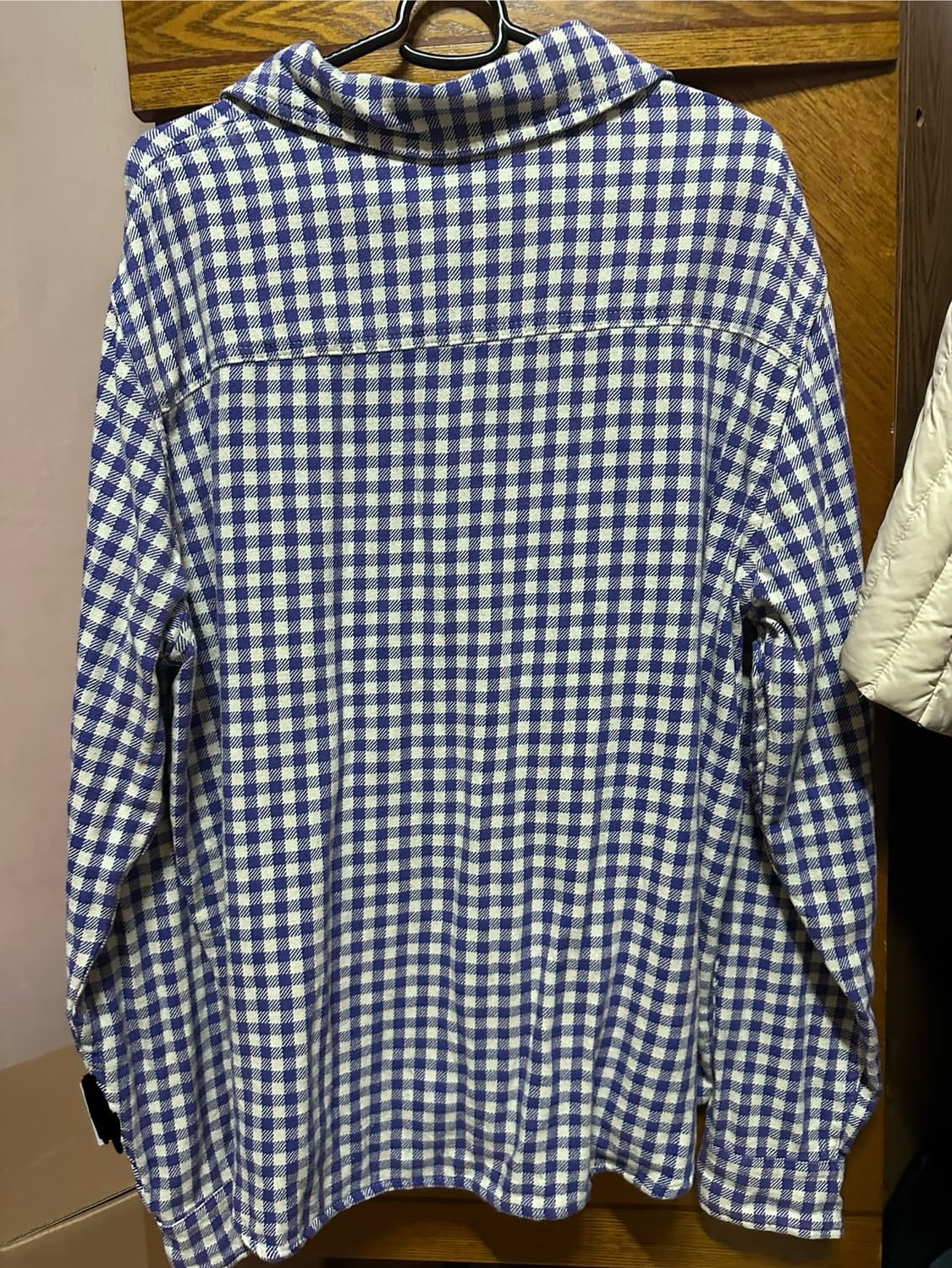 자라 체크 셔츠 M 상품이미지3