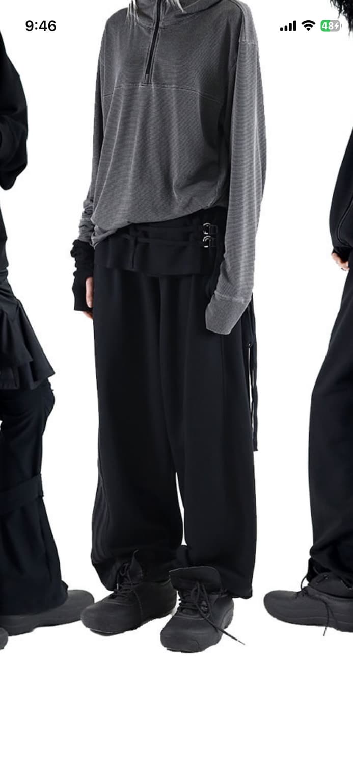 디프런티스 프릴 레이어드 팬츠 2사이즈 상품이미지1