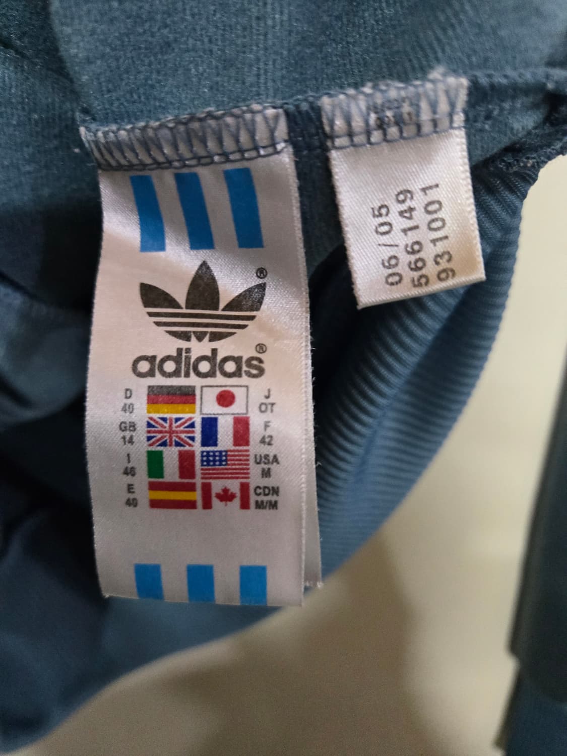 아디다스 올드스쿨 팀 트랙탑 져지 프라임블루 95M 상품이미지7