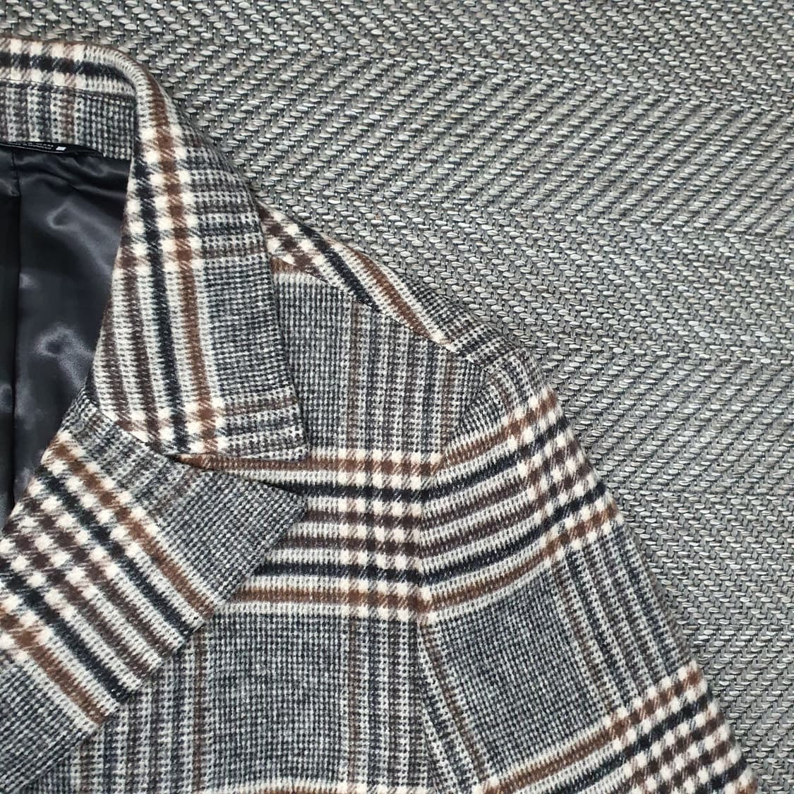 미착용 자라 더블버튼 모직 롱코트 남자105 상품이미지3