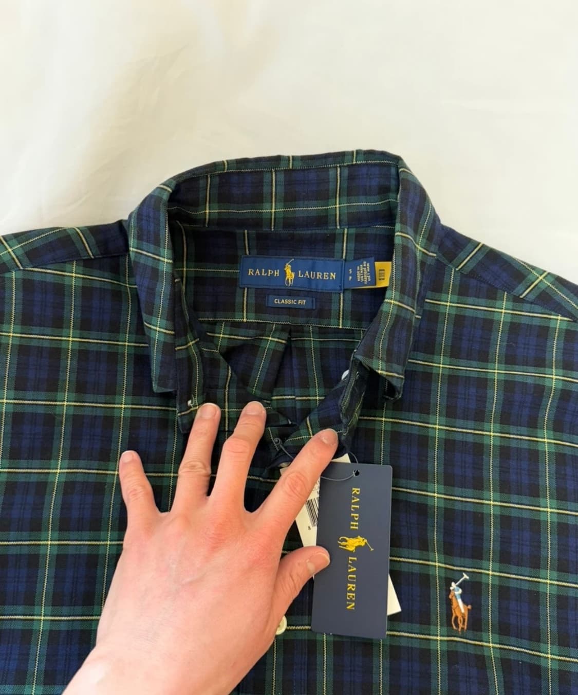 [미 시착 새 상품] 폴로 랄프로렌 타탄체크셔츠 s(남녀공용) 상품이미지3