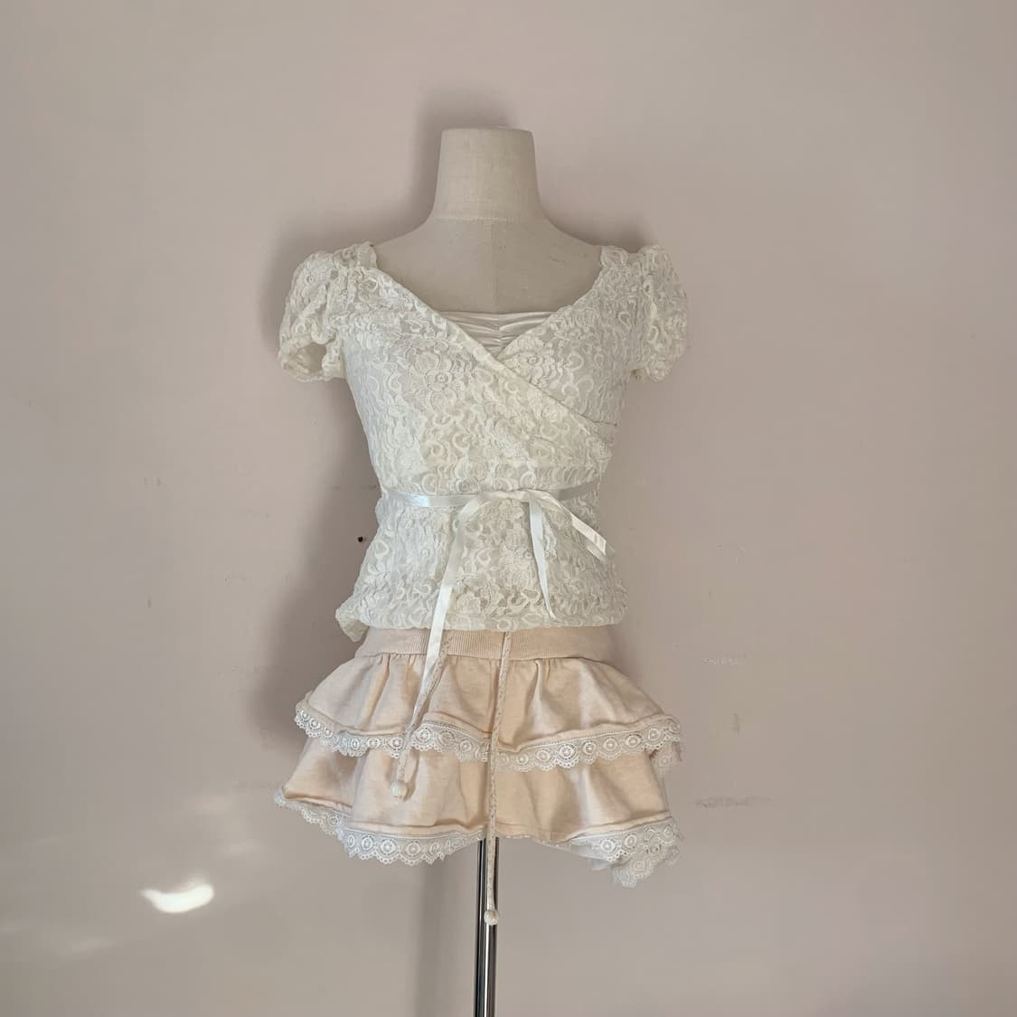 tralala 트랄라라 스커트 빈티지 블라우스 양산형 오네갸루 히메갸루 상품이미지1