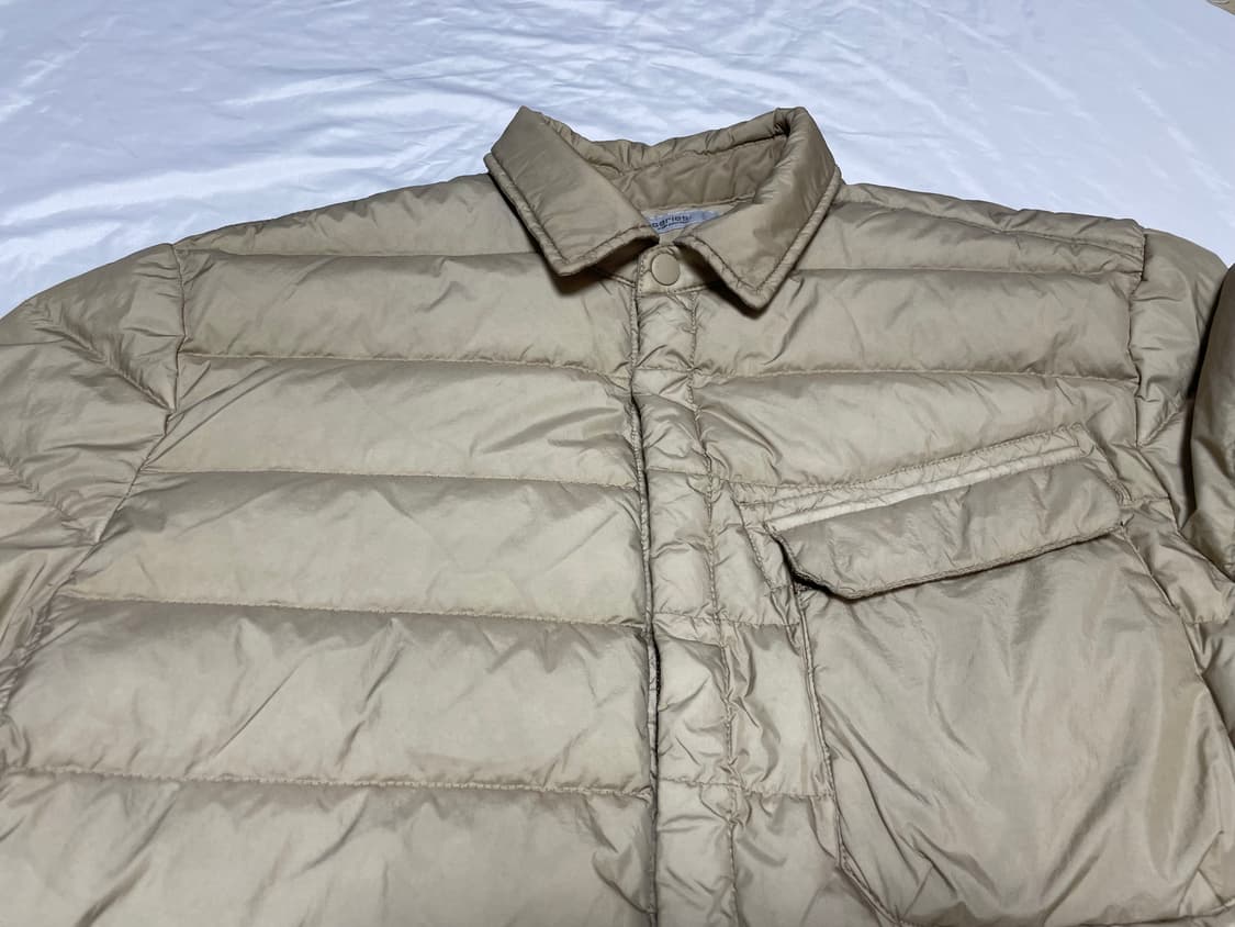 시리즈 퀄팅 가먼트다잉 다운패딩셔츠자켓 상품이미지6