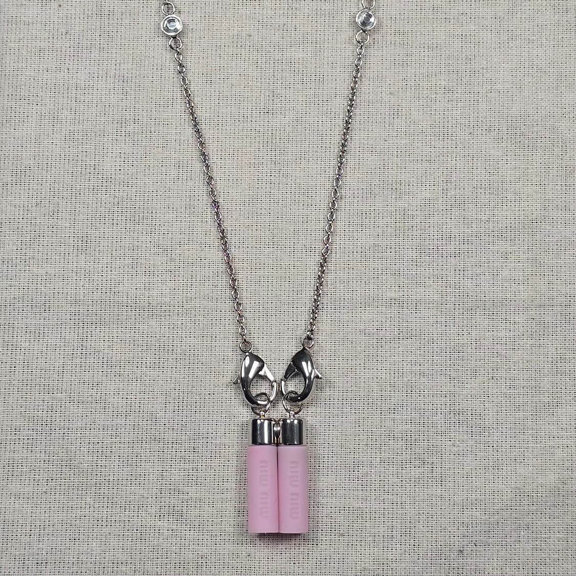 미우미우 에어팟 체인 파이널 셀 목걸이 상품이미지2