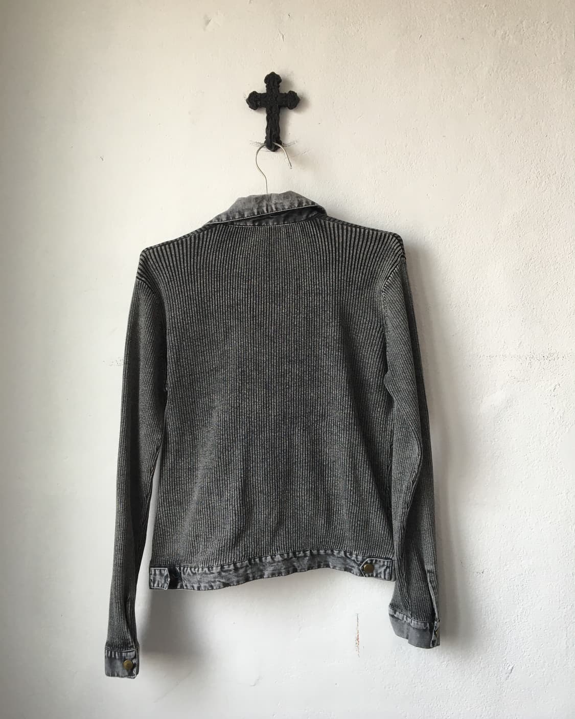 Pocket point ribbed zip up 상품이미지3