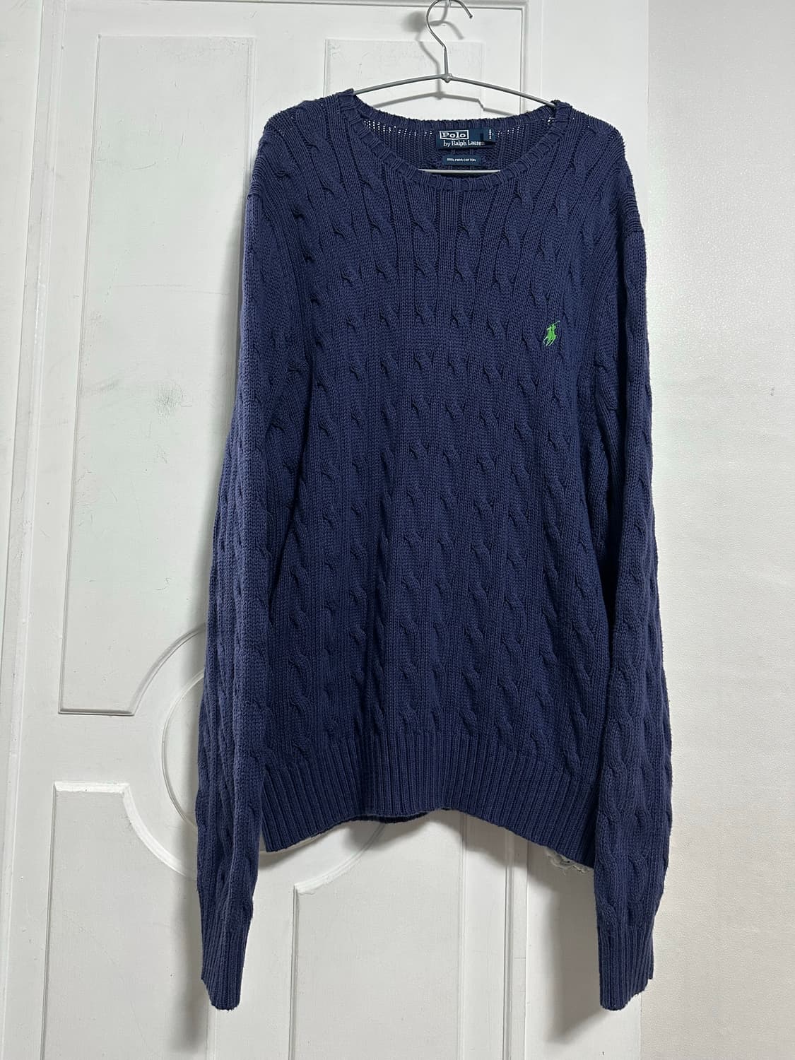 폴로 랄프로렌 피마코튼 꽈배기 니트 상품이미지1