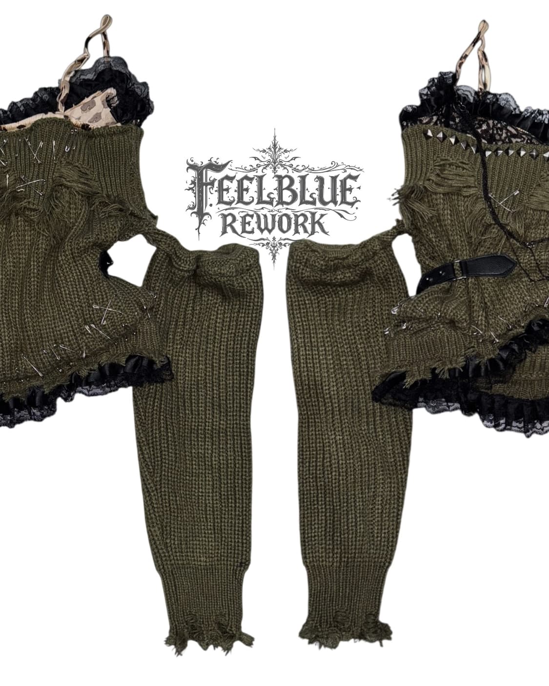 REWORK 032 Hand Distressed Knit Corset 상품이미지8