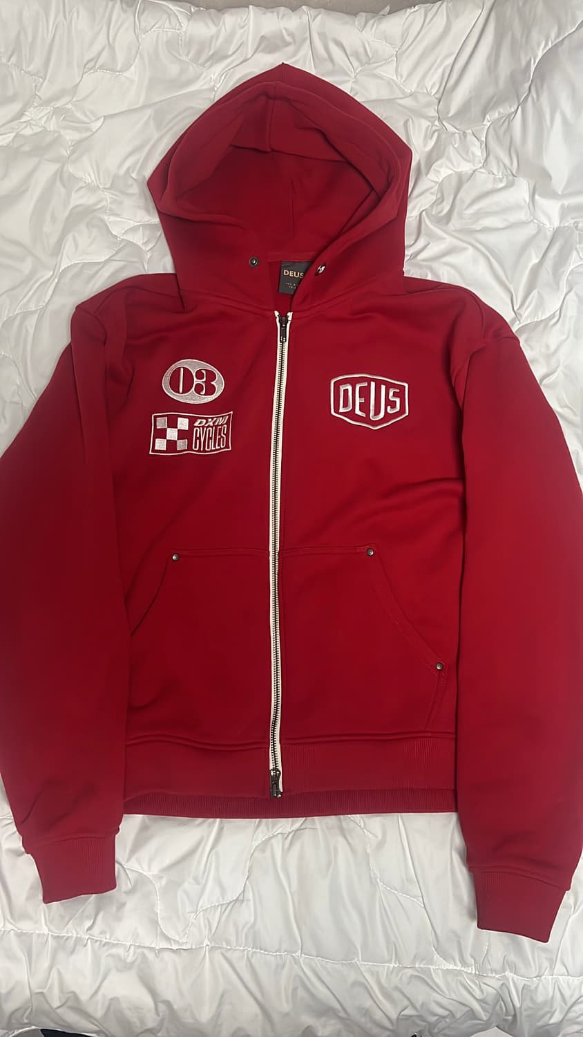 데우스 커스텀 집 후드 레드 상품이미지3