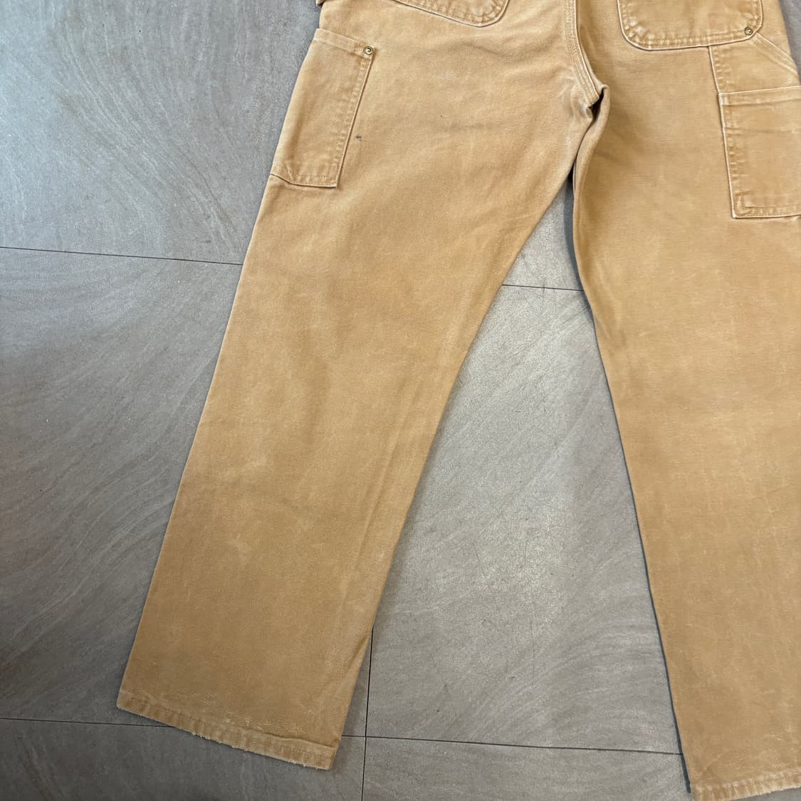 칼하트 미국 생산 브라운 더블니 팬츠 바지 상품이미지8