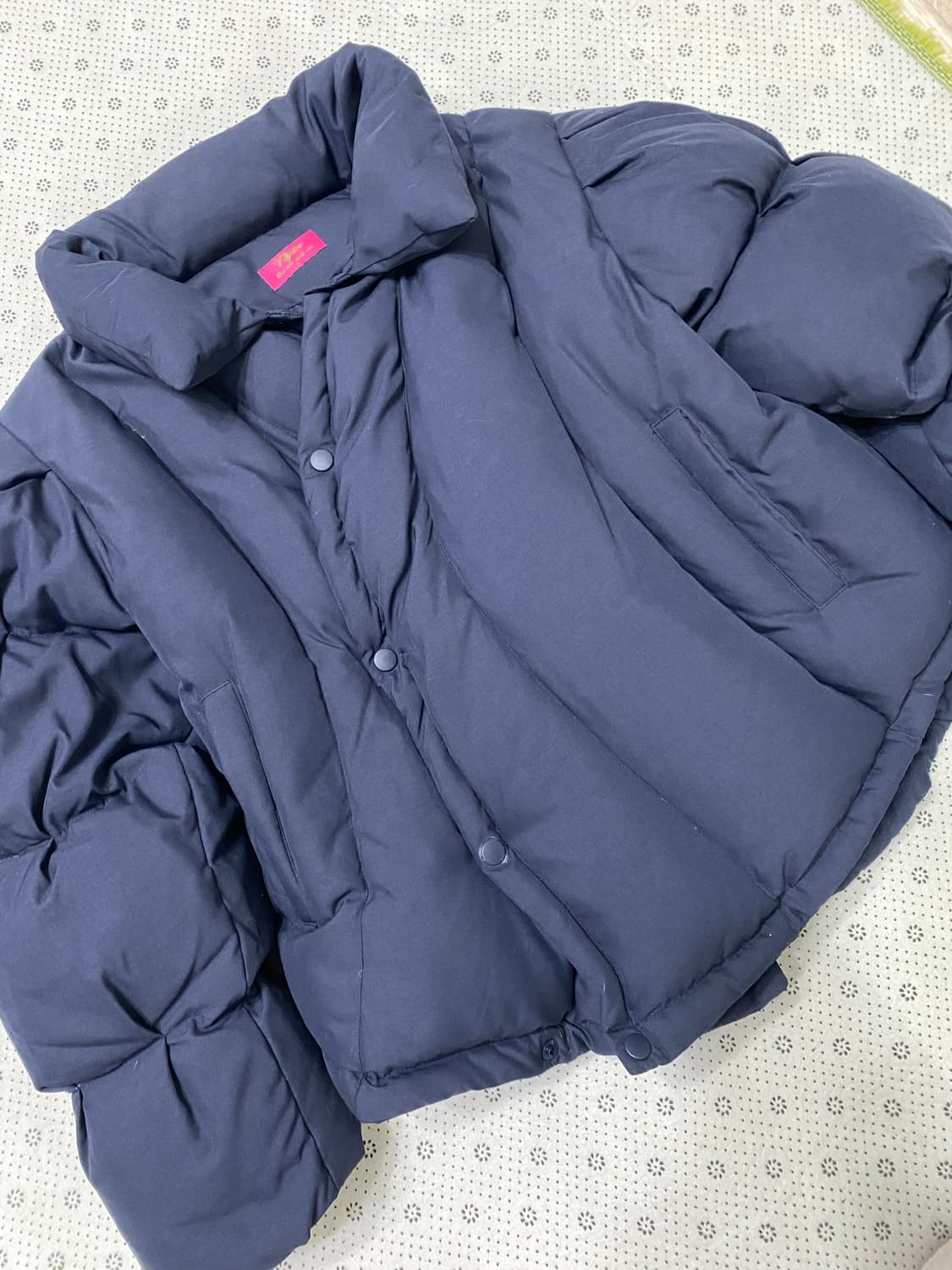 엔와이엑스엑스 커브라인 다운푸퍼 패딩 네이비 상품이미지1