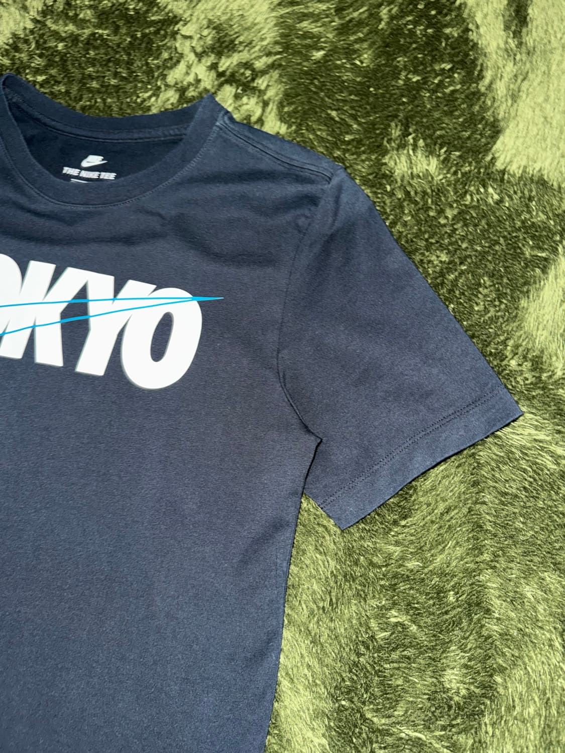 [M] 나이키 도쿄 텍스쳐드 스우시 로고 티셔츠 네이비 상품이미지4