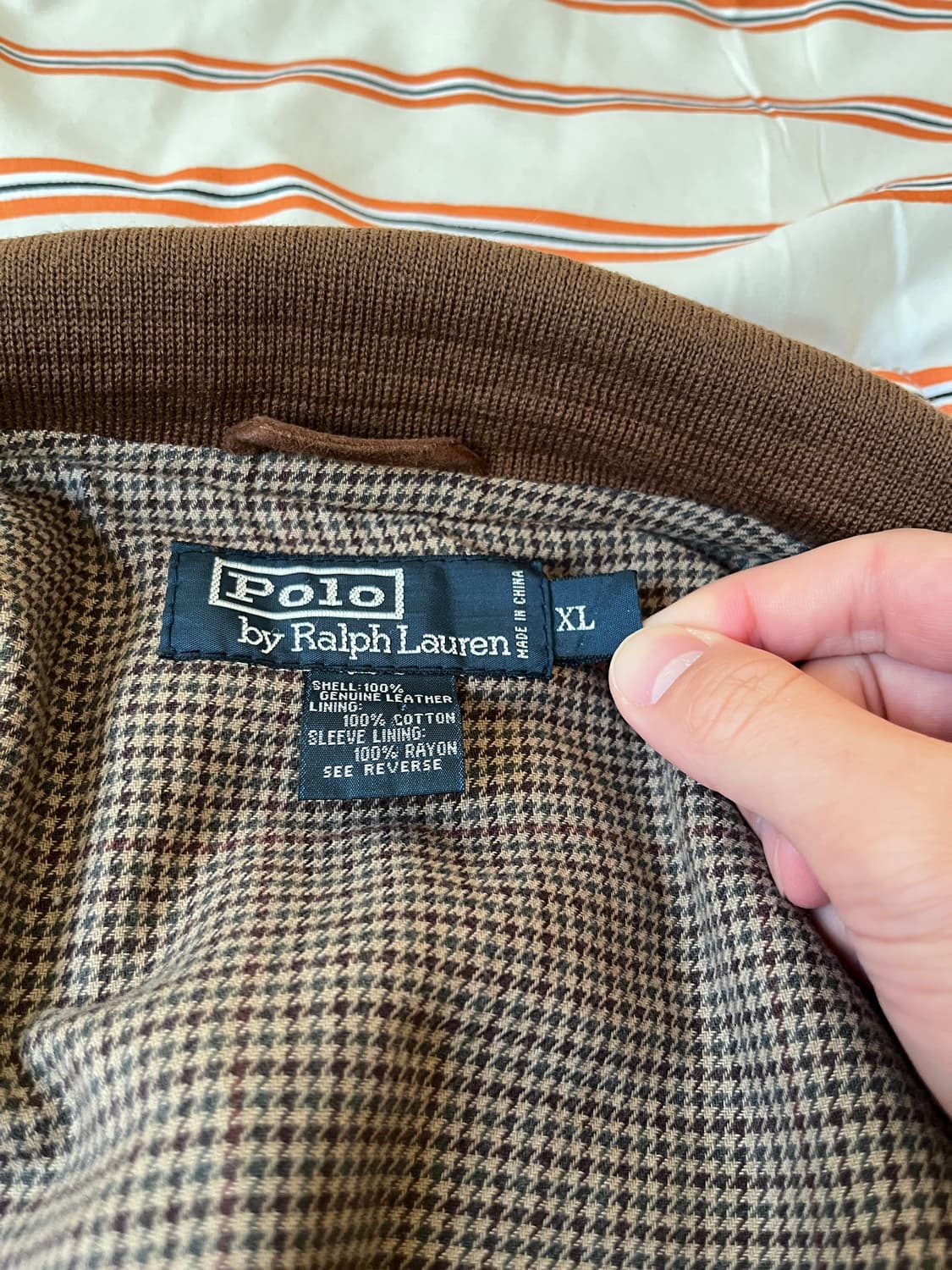 [XL] 폴로 랄프로렌 브라운 스웨이드 자켓 상품이미지4