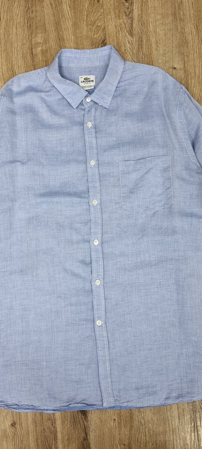 라코스테 린넨66% 혼방 셔츠 45size _ 남성 2xl 추천 상품이미지2