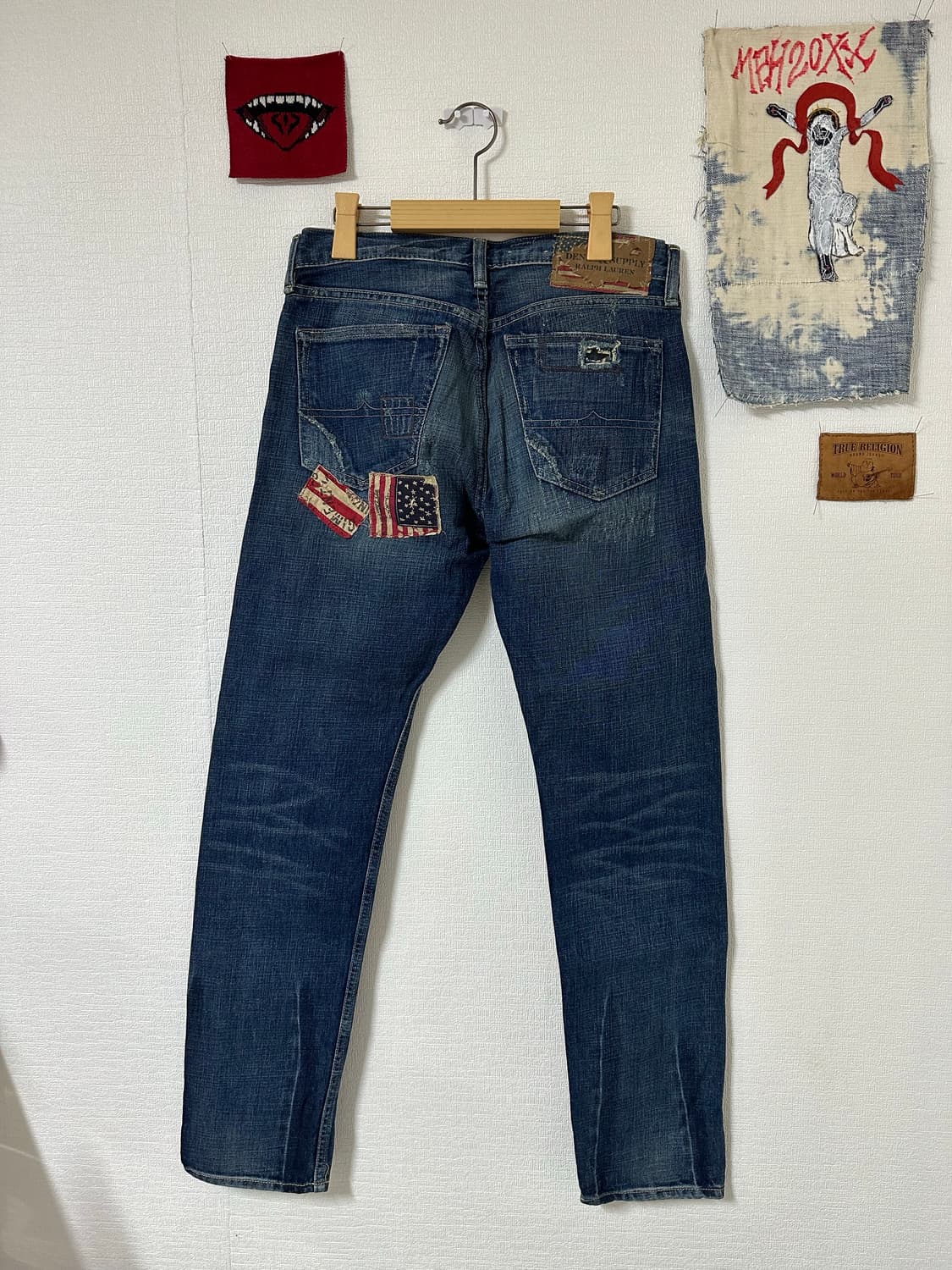 (rare) 폴로 랄프로렌 데님 앤 서플라이 성조기 패치워크 진 상품이미지3