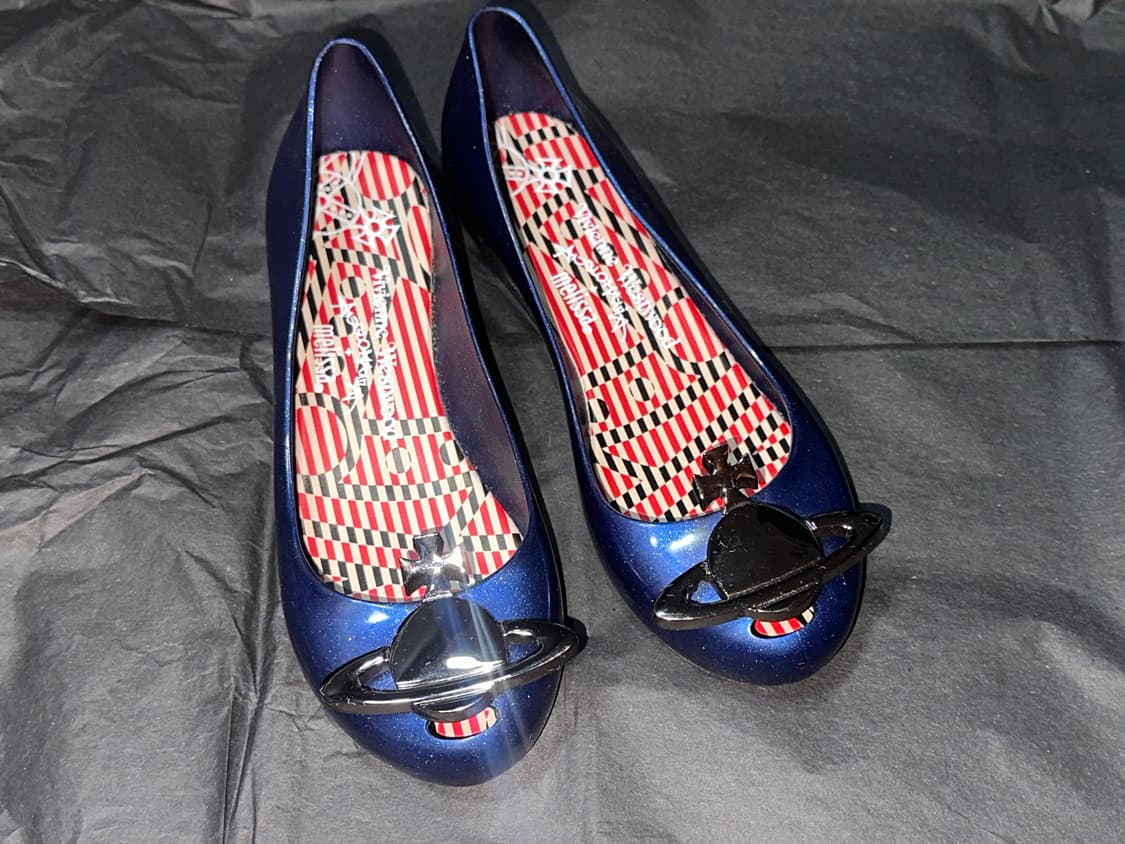 비비안웨스트우드 네이비 젤리슈즈 235 상품이미지5