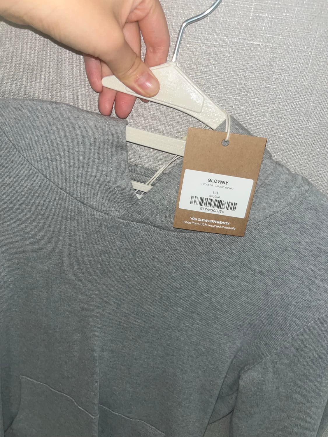 글로니 크롭 후드 S 새상품 상품이미지2