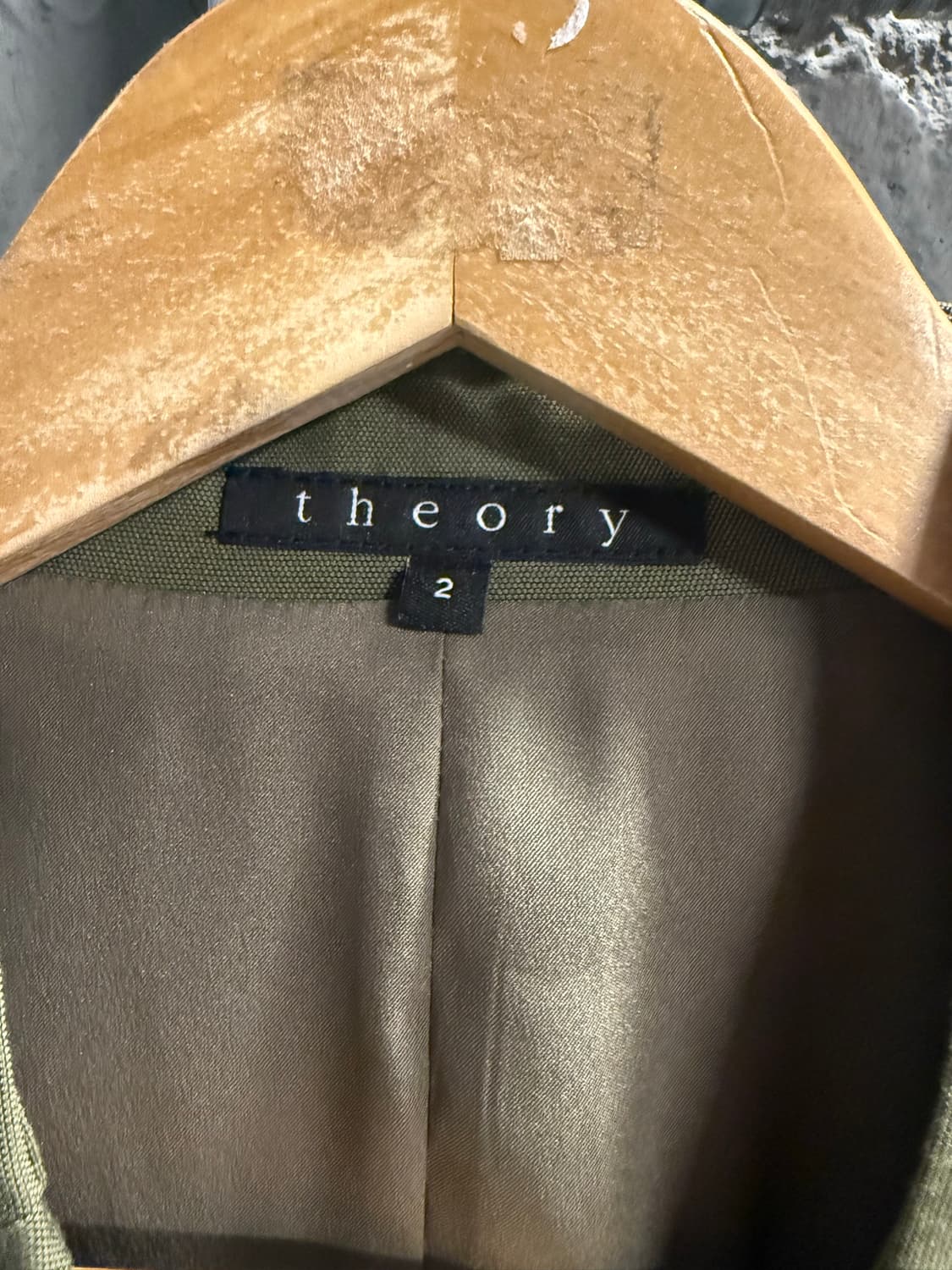 2 띠어리 THEORY 더블 브레스트 자켓 카키 상품이미지5