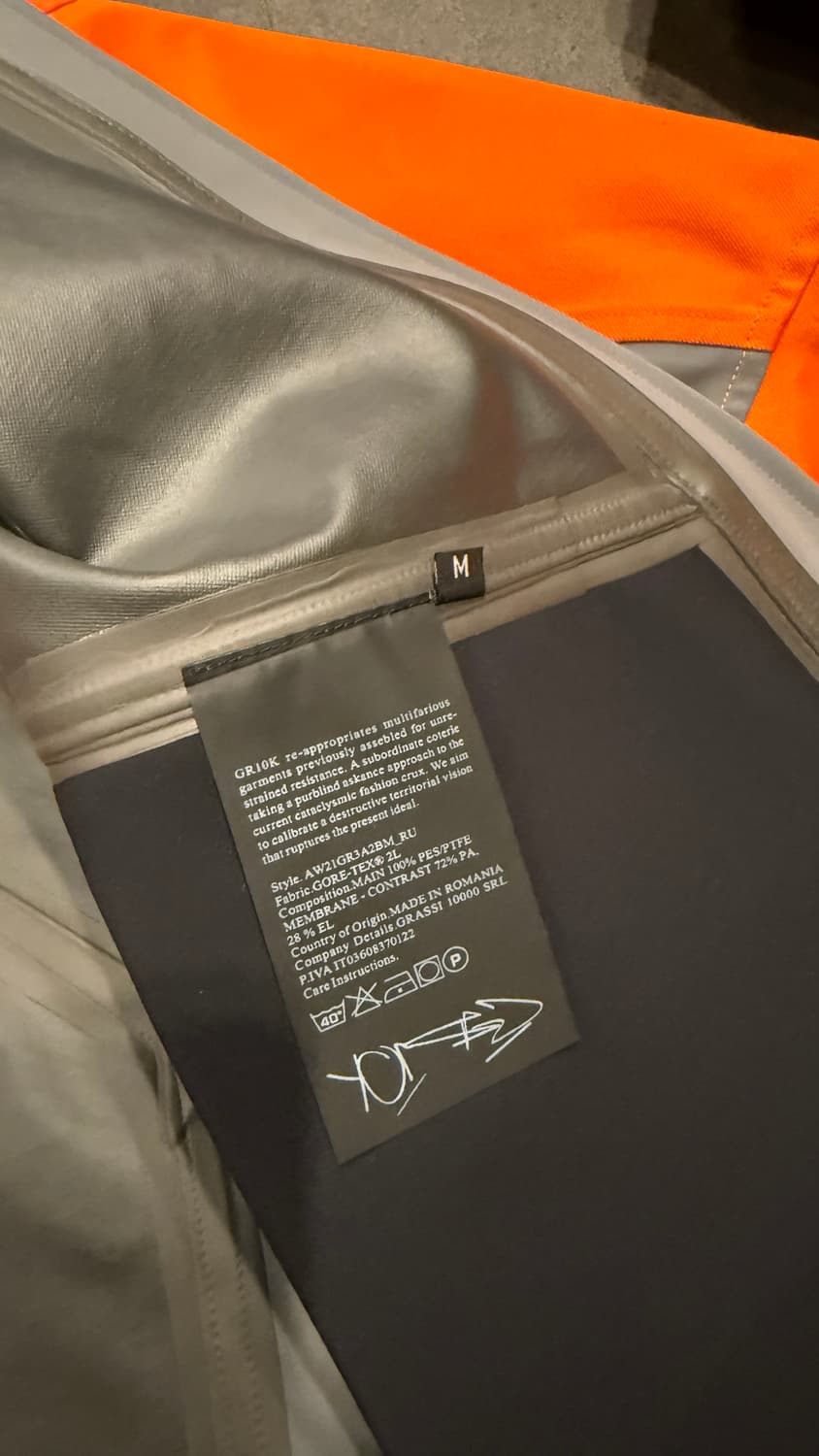 Gr10k 스켈레톤 자켓 상품이미지2