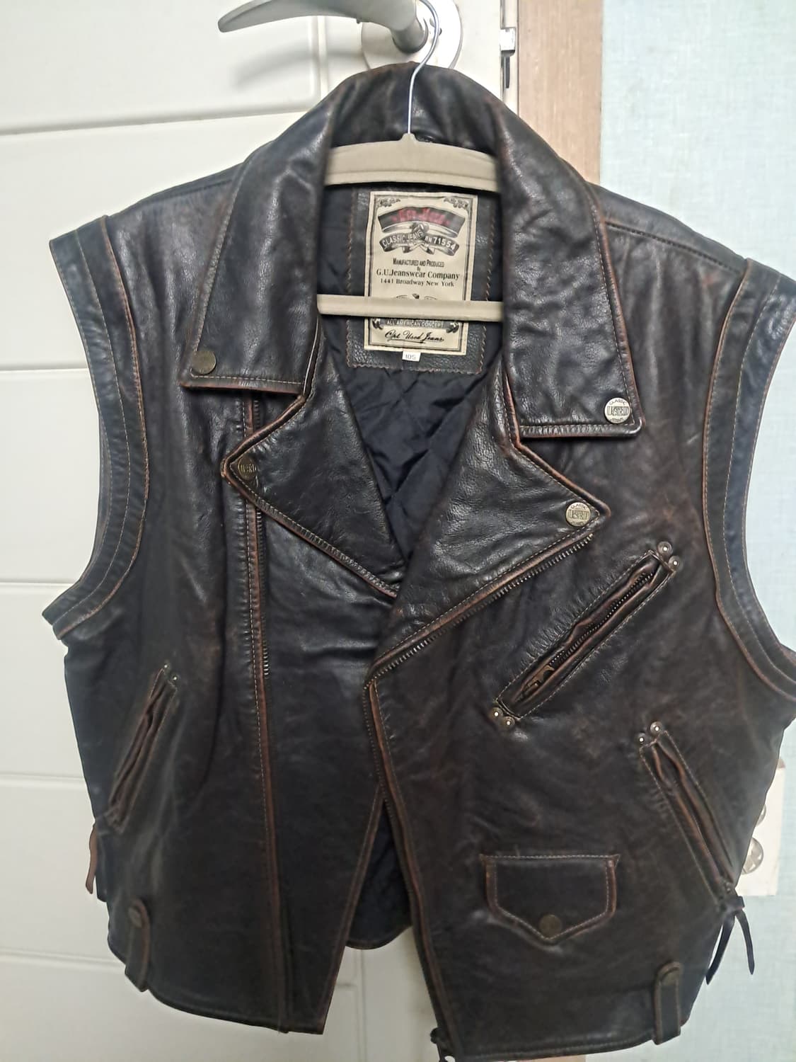 90's 겟유즈드 가죽베스트 상품이미지1