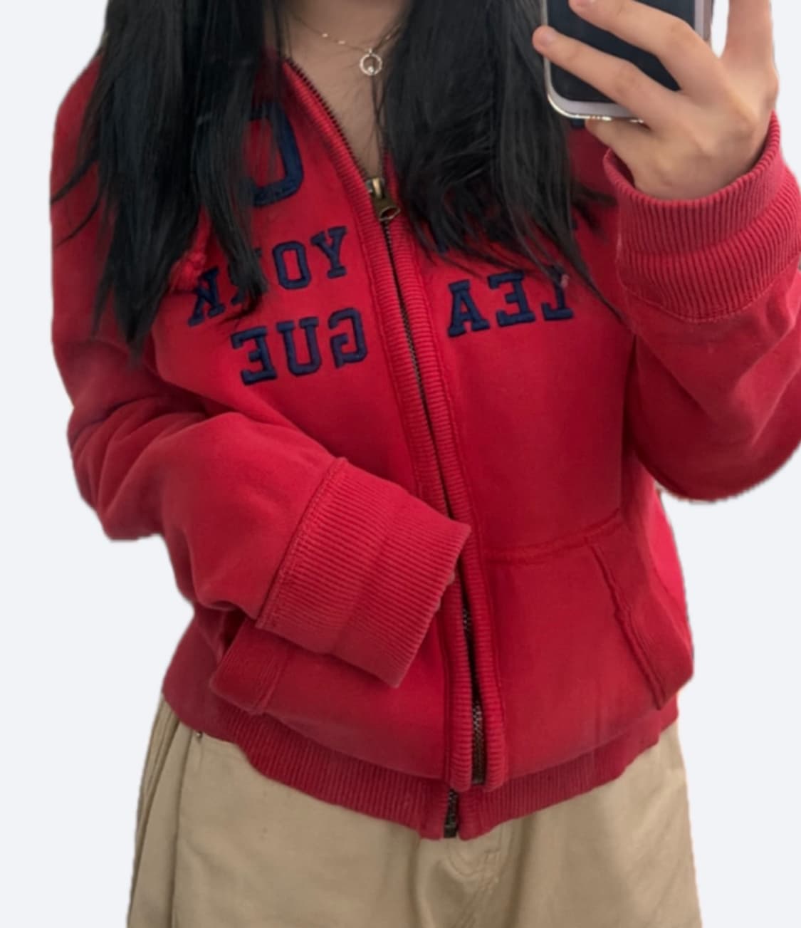 ❤️아베크롬비 빅로고 레드 후드집업❤️ 상품이미지3