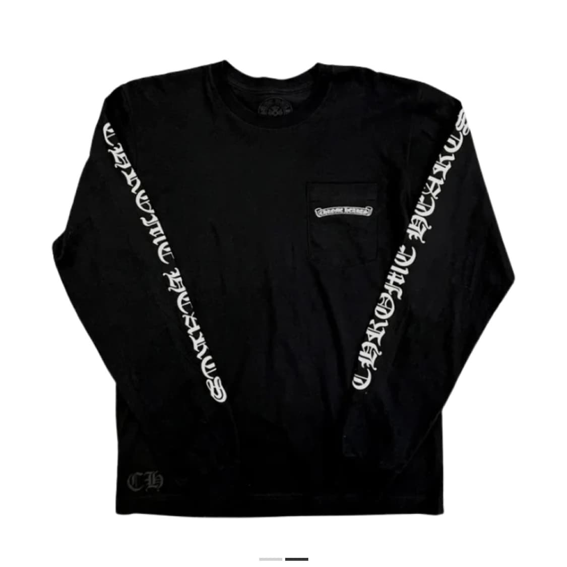 [XL] 크롬하츠 스크롤 로고 롱슬리브 티셔츠 2025 상품이미지2
