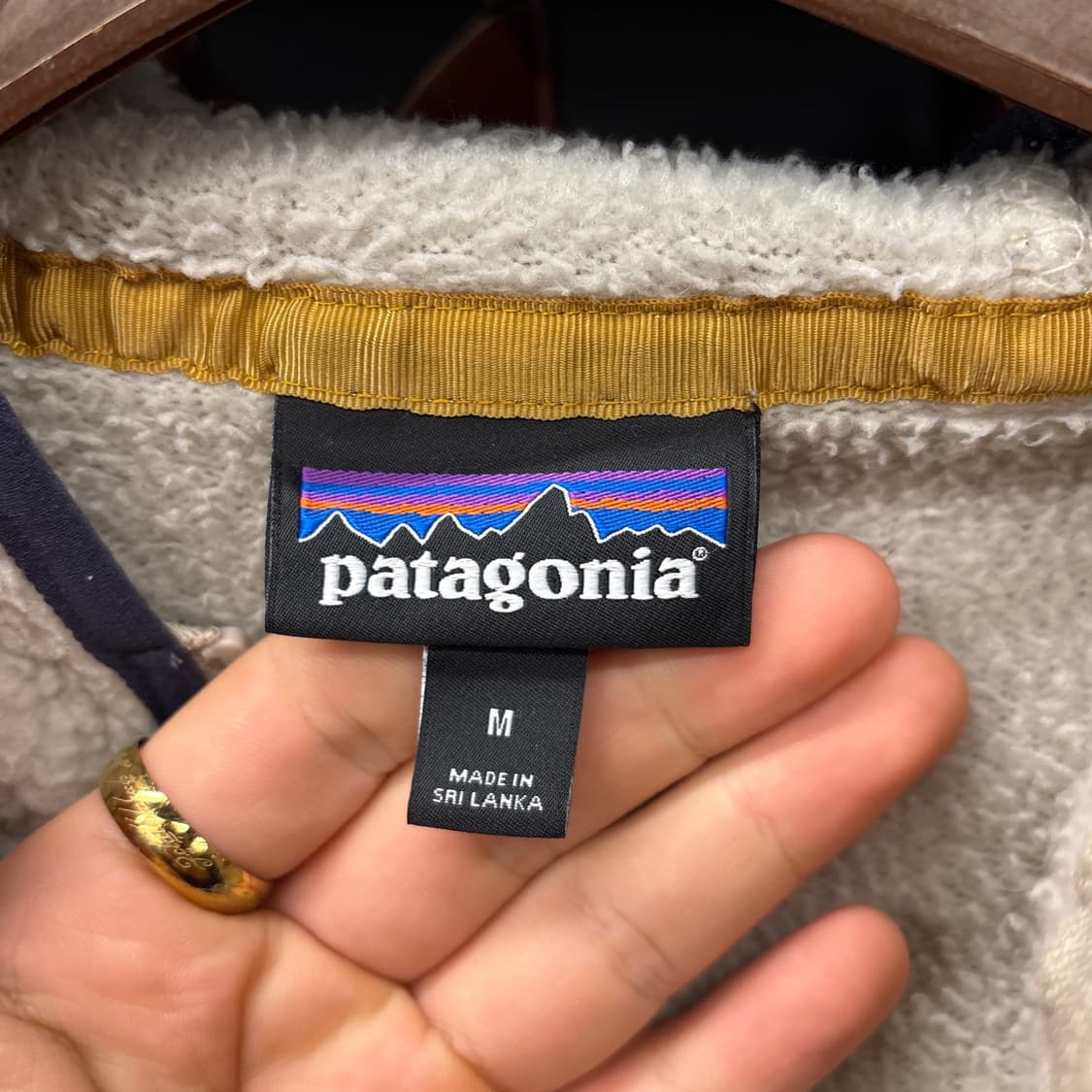 파타고니아 레트로파일 플리스 후드 집업자켓 아이보리 N882 상품이미지8