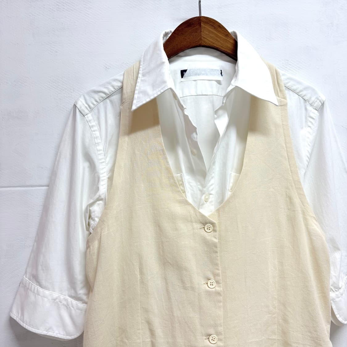 아이보리 제니 홀터넥 페어리 베스트 조끼 JPN 상품이미지2