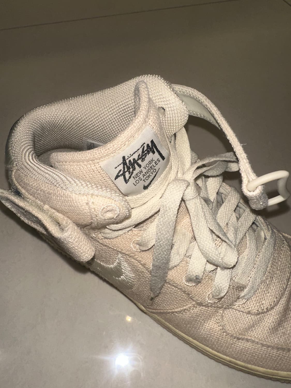 Nike x Stussy 에어포스 1 '07 Mid SP Fossil 상품이미지2
